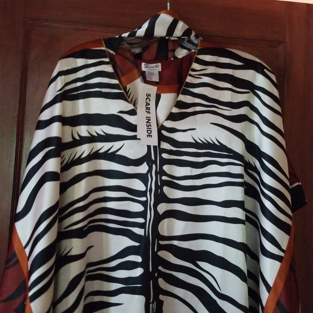 ZEBRA CAFTAN ONE SIZE